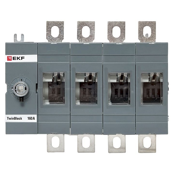 Рубильник 160A 4P без рукоятки управления TwinBlock EKF