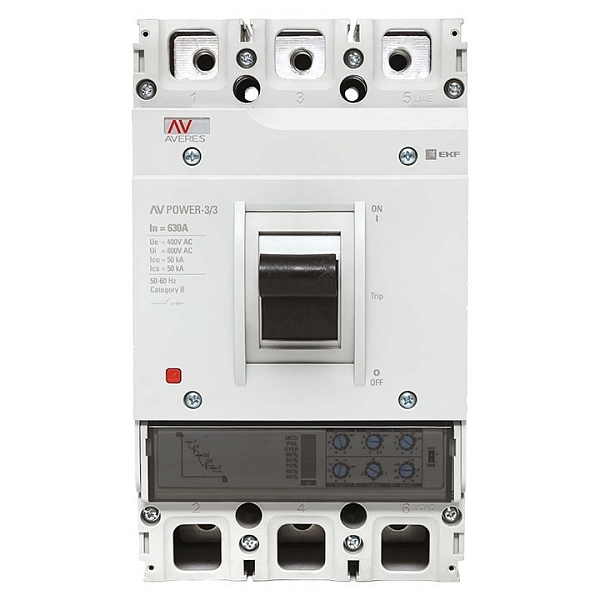 Выключатель автоматический в литом корпусе AV-POWER-3/3 630А 50кА ETU2.0 EKF