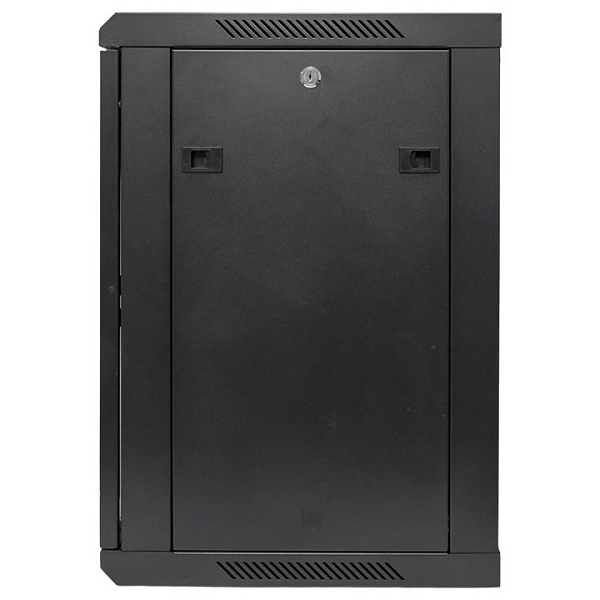 Шкаф настенный 19" TERACOM PRO 12U 600x450 мм дверь стеклянная с замком-ручкой чёрный