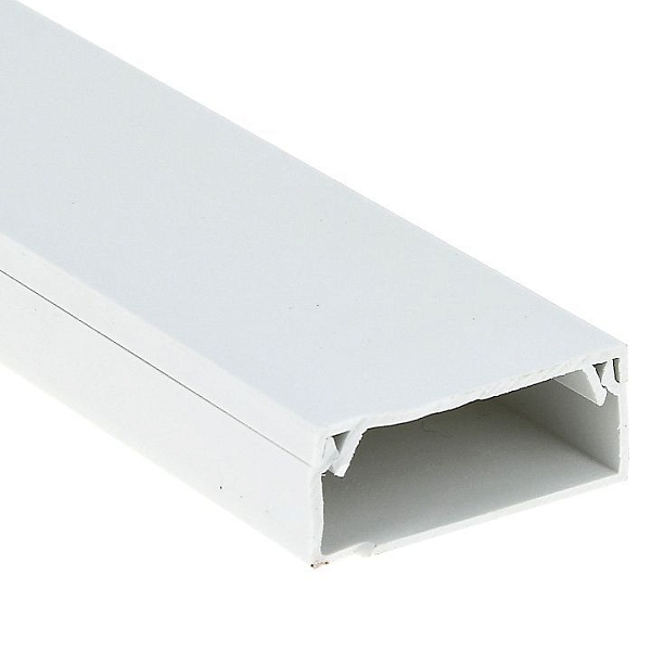 Канал кабельный (80x40) (12 м) белый EKF-Plast