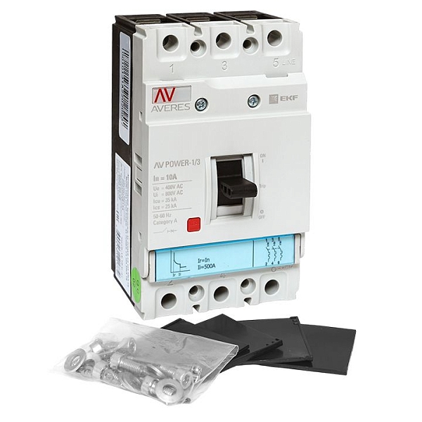 Выключатель автоматический в литом корпусе AV-POWER-1/3 10А 35кА TR EKF
