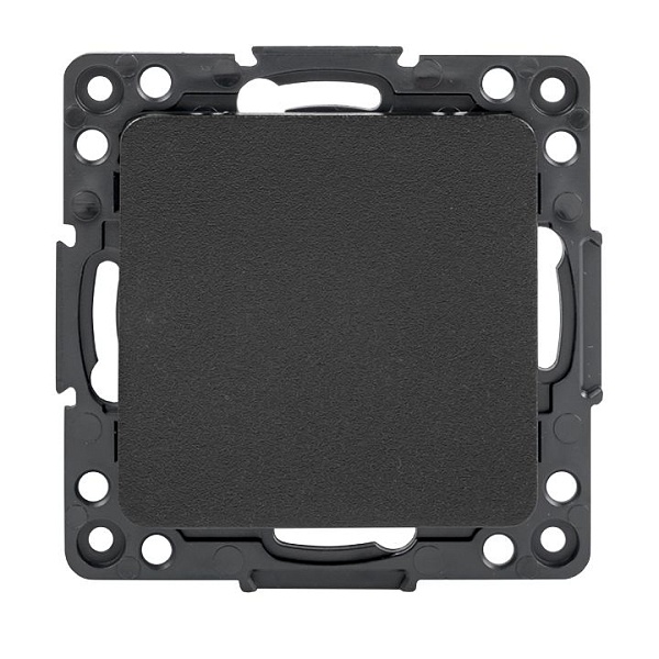 Стокгольм Механизм Выключателя 1-кл. проходного 10А автоматические клеммы черный EKF