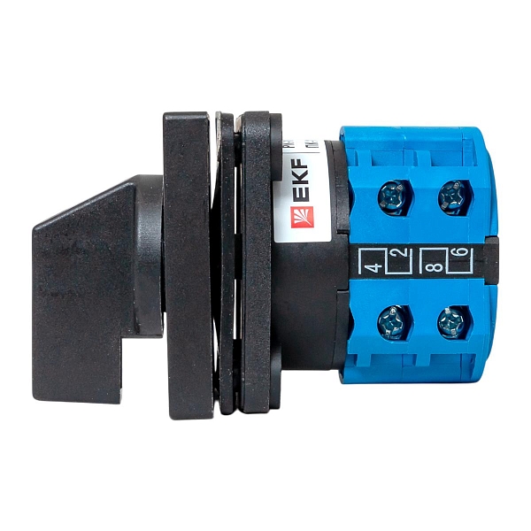 Переключатель кулачковый ПК-1-52 10А 2P «1-2» IP65 EKF