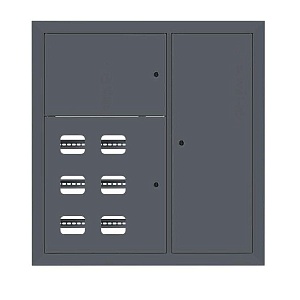 Щит этажный 6 кв. RAL7016 (1000x950x150) EKF PROxima