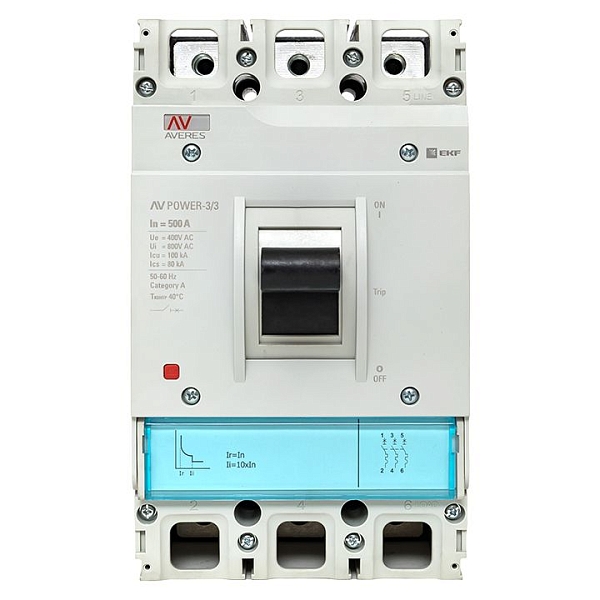 Выключатель автоматический в литом корпусе AV-POWER-3/3 500А 100кА TR EKF