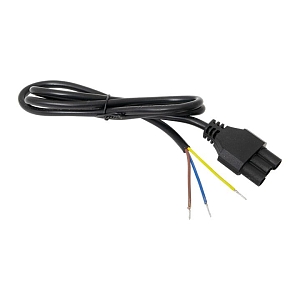 Кабель для подключения светодиодных линейных светильников ДБО-60/120/150 черный 1 метр 3x0,75 мм2 EKF