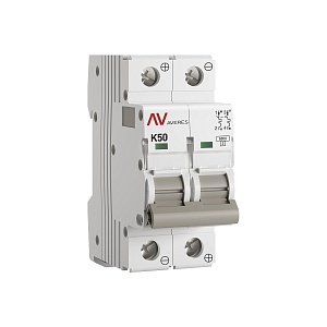 Выключатель автоматический AV-6 DC 2P 50A (K) 6kA EKF AVERES