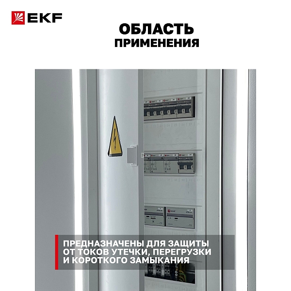 Автоматический выключатель дифференциального тока DVA-10 1P+N 10А характеристика C 30мА тип AС электромеханический 10кА AVERES EKF