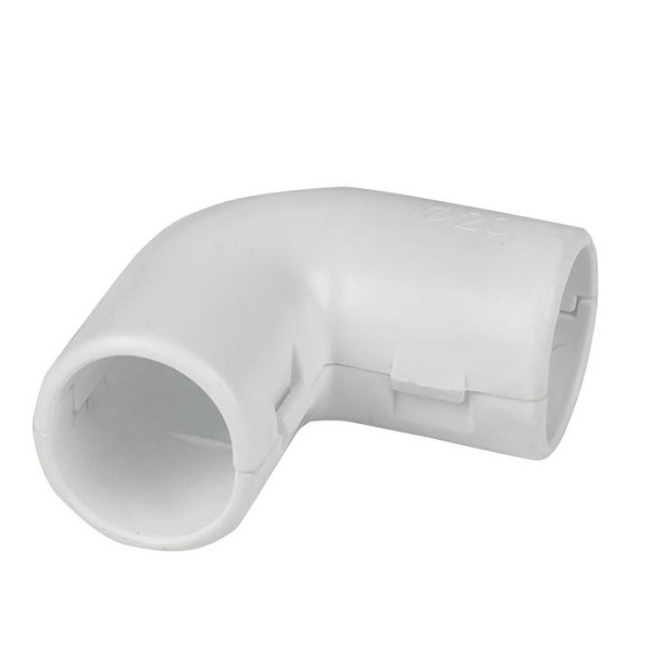 Угол 90 соединительный для трубы 25 мм (5 шт) белый EKF-Plast
