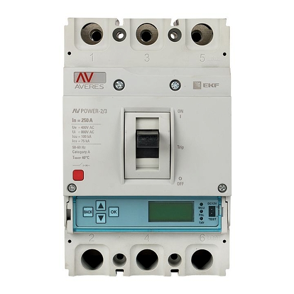 Выключатель автоматический в литом корпусе AV-POWER-2/3 250А 100кА ETU6.0 EKF