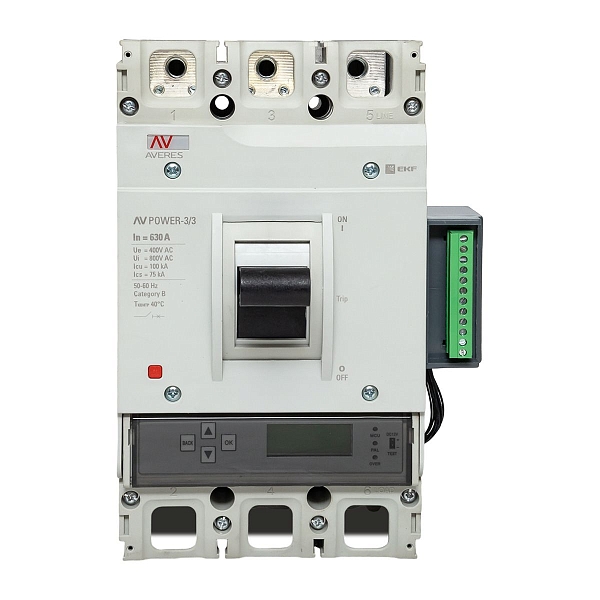Выключатель автоматический в литом корпусе AV-POWER-3/3 630А 100кА ETU6.2 EKF