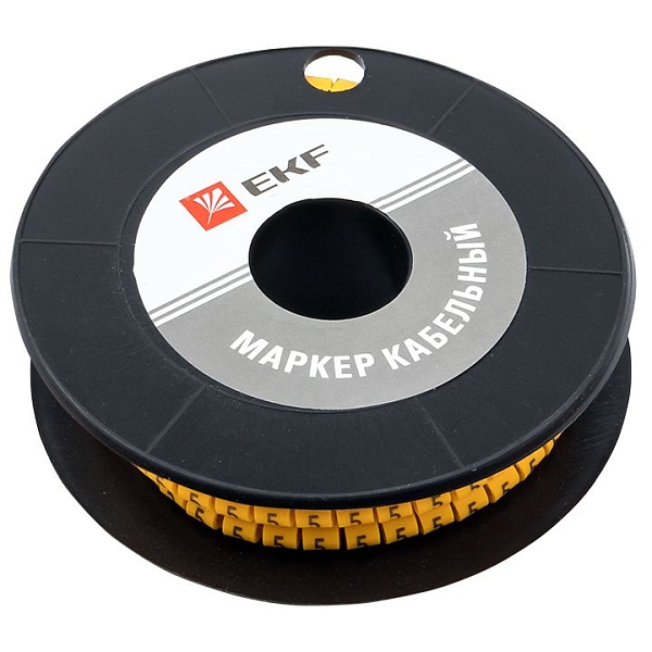 Маркер кабельный 4,0 мм2 "2" (500 шт.) (ЕС-2) EKF PROxima