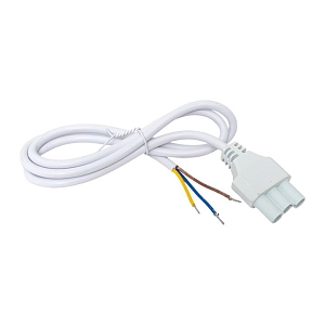 Кабель для подключения светодиодных линейных светильников ДБО-60/120/150 белый 1 метр 3x0,75 мм2 EKF