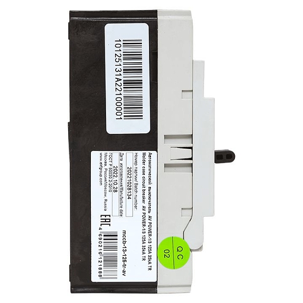 Выключатель автоматический в литом корпусе AV-POWER-1/3 125А 35кА TR EKF