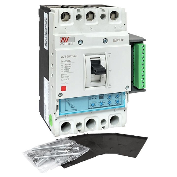 Выключатель автоматический в литом корпусе AV-POWER-2/3 250А 100кА ETU2.2 EKF