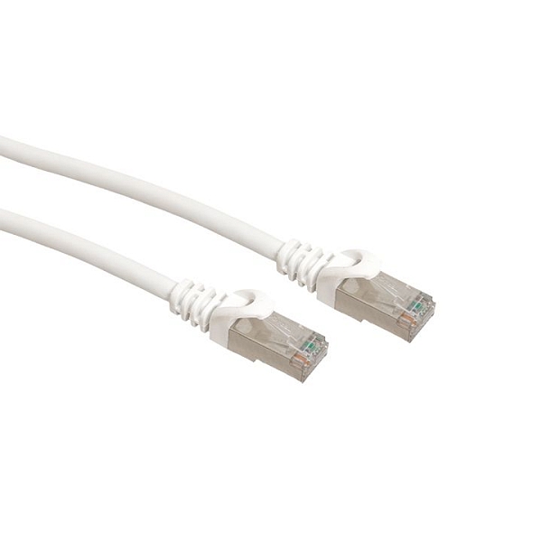 Патч-корд TERACOM CS Cat.6A экранированный S/FTP оболочка LSZH белый (5,0м)
