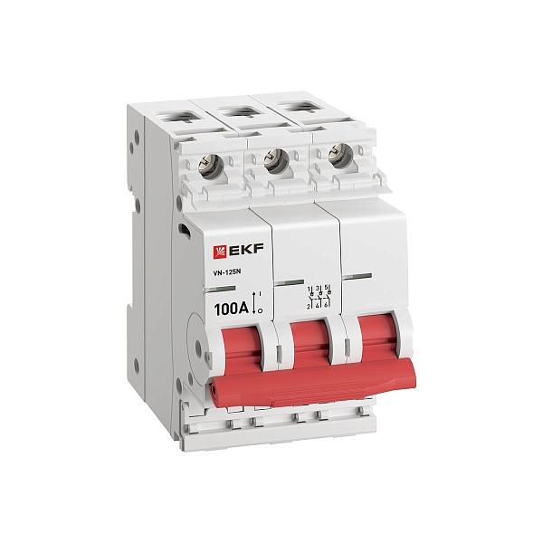 Выключатель нагрузки ВН-125N 3Р 100А PROXIMA EKF