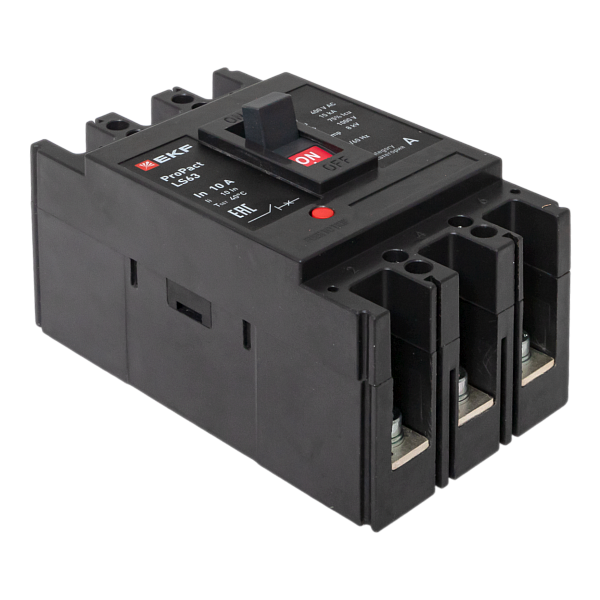 Выключатель автоматический в литом корпусе ProPact LS63 10А 3P 15кА EKF