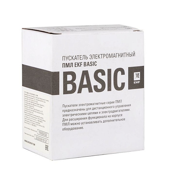 Пускатель электромагнитный серии ПМЛ-1160М 9А 230В EKF Basic