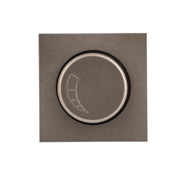 Валенсия лицевая панель светорегулятора 600W 220В графит EKF