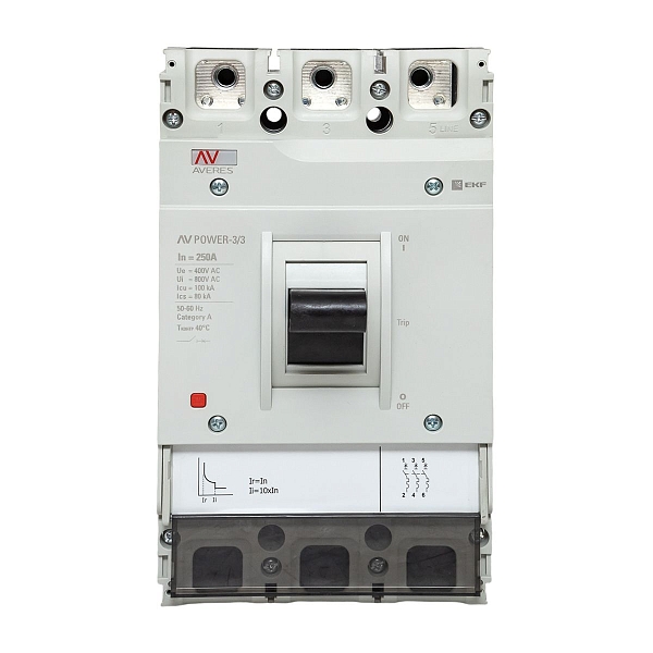 Выключатель автоматический в литом корпусе AV-POWER-3/3 250А 100кА TR EKF