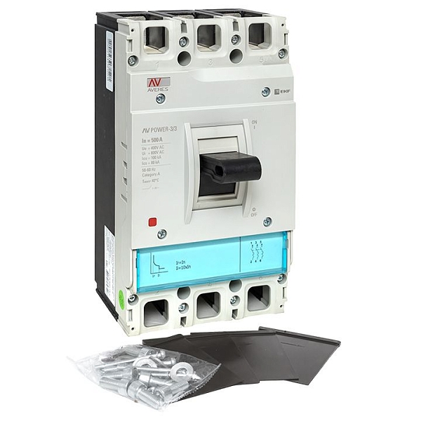 Выключатель автоматический в литом корпусе AV-POWER-3/3 500А 100кА TR EKF