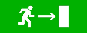 Пиктограмма "Направление направо" 320x120мм (для EXIT, SAFEWAY-40) EKF