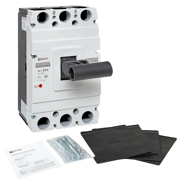 Выключатель автоматический в литом корпусе ВА-99М 400/315А 3P 10In 42кА с термомагнитным расцепителем EKF