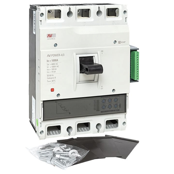 Выключатель автоматический в литом корпусе AV-POWER-4/3 1000А 100кА ETU2.2 EKF