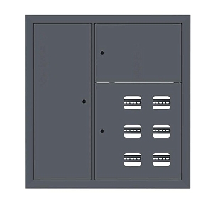 Щит этажный 6 кв. слаботочка слева RAL7016 (1000x950x150) EKF PROxima