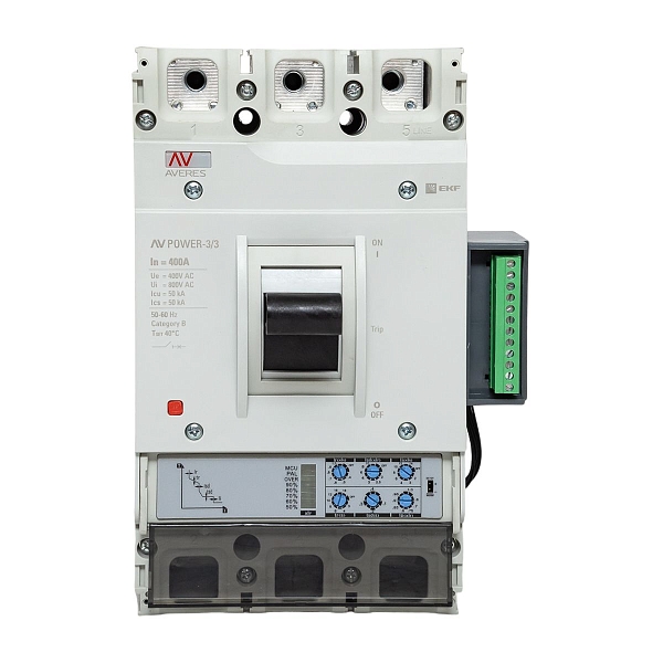 Выключатель автоматический в литом корпусе AV-POWER-3/3 400А 50кА ETU2.2 EKF