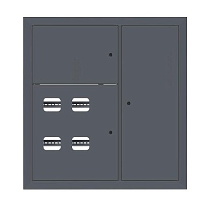Щит этажный 4 кв. RAL7016 (1000x950x150) EKF PROxima