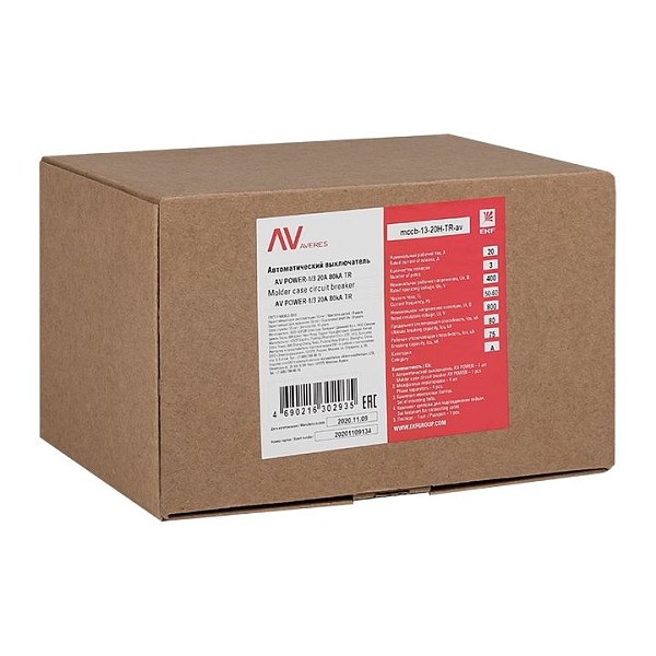 Выключатель автоматический в литом корпусе AV-POWER-1/3 20А 35кА TR EKF