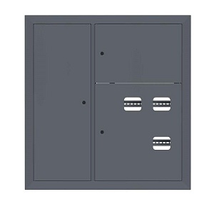 Щит этажный 3 кв. слаботочка слева RAL7024 (1000x950x150) EKF PROxima