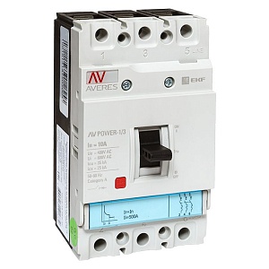 Выключатель автоматический в литом корпусе AV-POWER-1/3 10А 35кА TR EKF