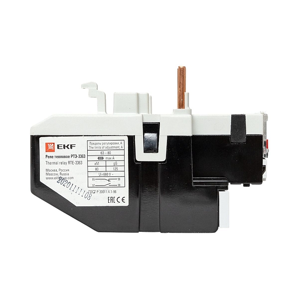 Реле тепловое РТЭ-3363 63-80А EKF PROxima