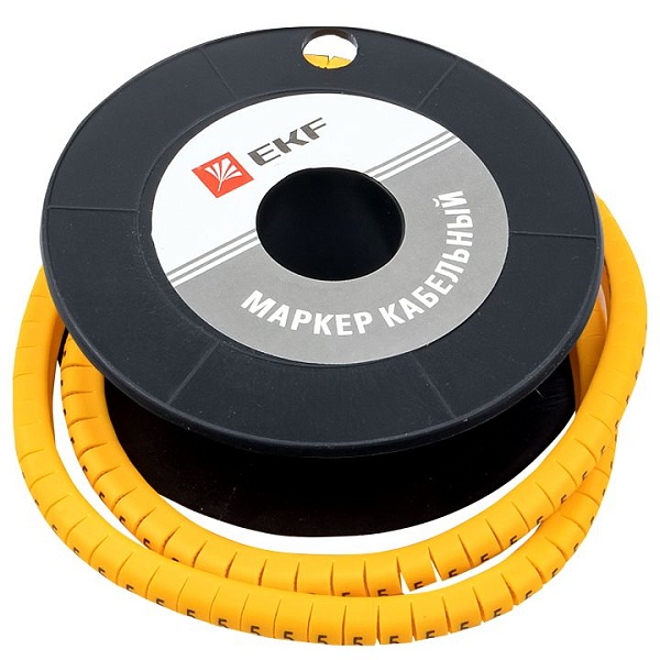 Маркер кабельный 4,0 мм2 "2" (500 шт.) (ЕС-2) EKF PROxima