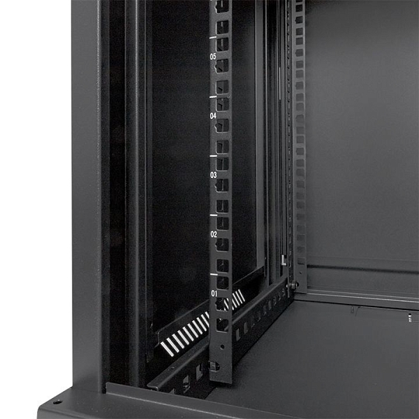 Шкаф настенный 19" TERACOM PRO 12U 600x450 мм дверь стеклянная с замком-ручкой чёрный