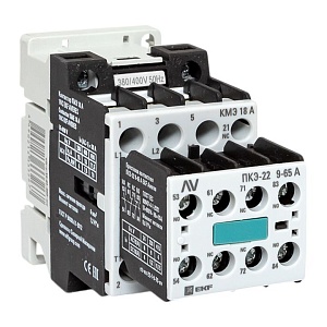 Комплект КМЭ 18А 1NC 400В АС с дополнительными контактами 2НО+2НЗ EKF AVERES