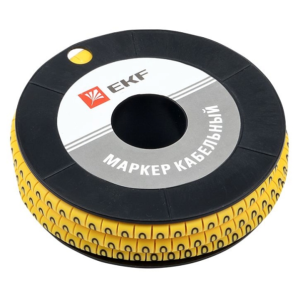 Маркер кабельный 1,5 мм2 "0" (1000 шт.) (ЕС-0) EKF PROxima