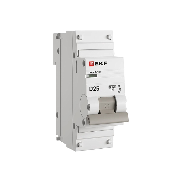 Автоматический выключатель ВА 47-100 1P 25А (D) 10kA PROXIMA EKF