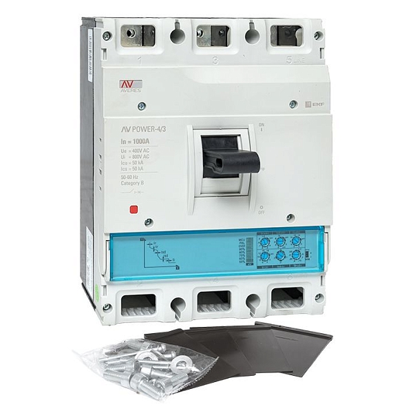 Выключатель автоматический в литом корпусе AV-POWER-4/3 1000А 50кА ETU2.0 EKF