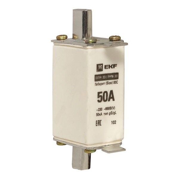 Плавкая вставка ППН-33 100/ 50А габарит 00С EKF 