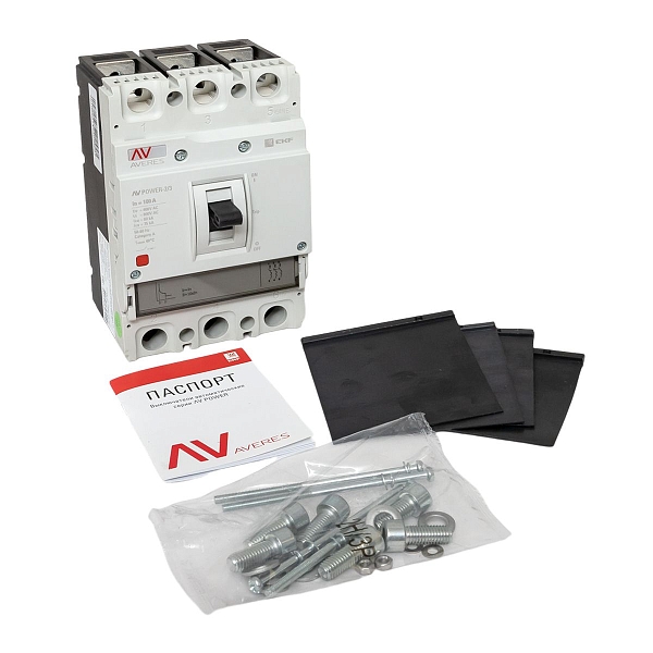 Выключатель автоматический в литом корпусе AV-POWER-2/3 100А 80кА TR EKF
