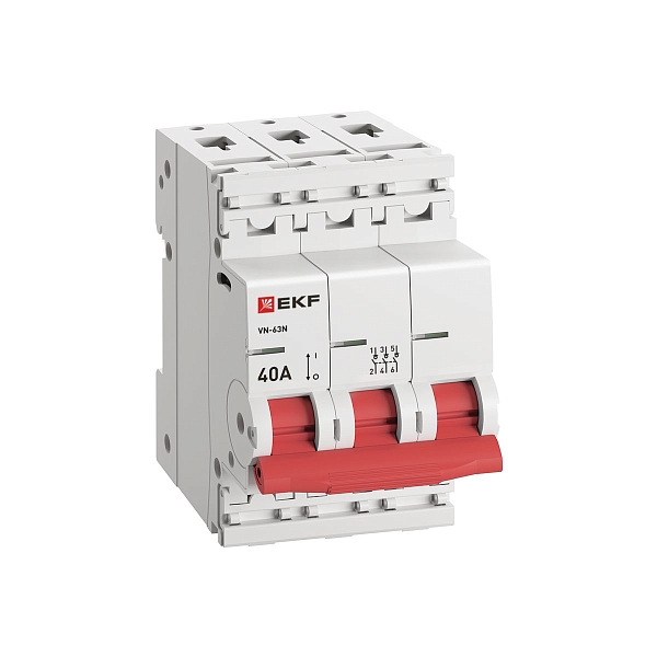 Выключатель нагрузки ВН-63N 3P 40А PROXIMA EKF 