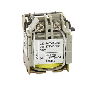Расцепитель минимального напряжения (UVT) для ВА-99С 100/160/250/400/630 AC 230В EKF