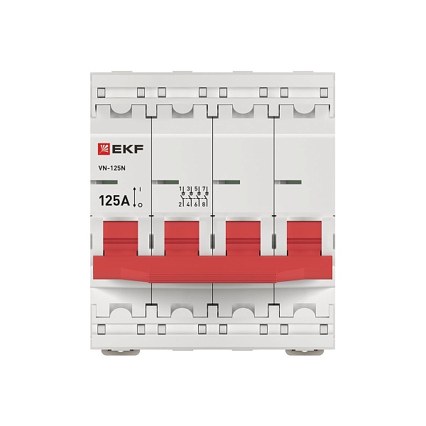 Выключатель нагрузки ВН-125N 4Р 125А PROXIMA EKF
