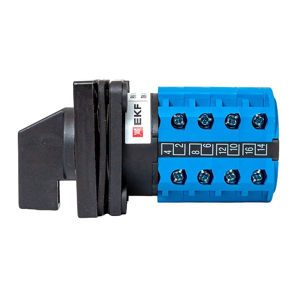 Переключатель кулачковый ПК-1-24 10А 4P «1-0-2» IP65 EKF