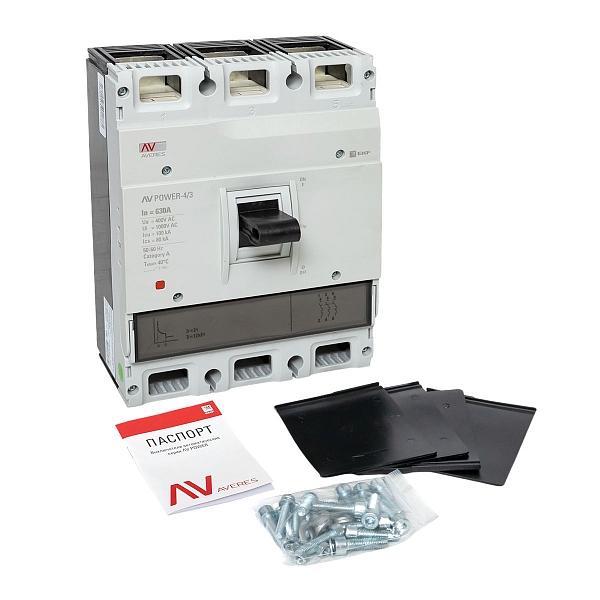 Выключатель автоматический в литом корпусе AV-POWER-4/3 630А 100кА TR EKF