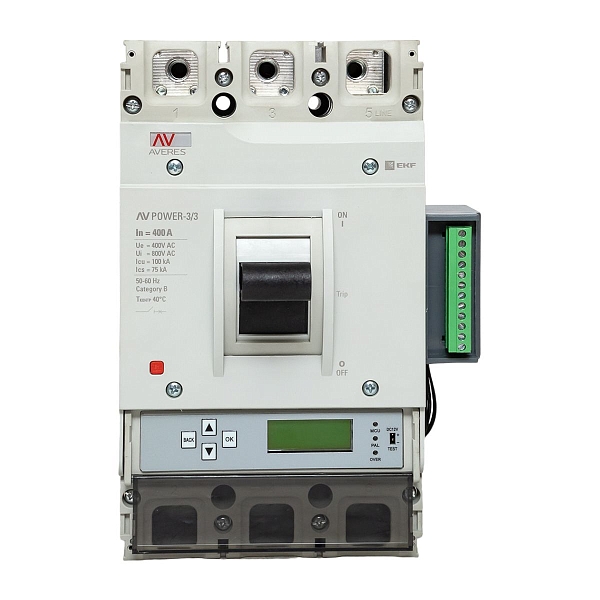 Выключатель автоматический в литом корпусе AV-POWER-3/3 400А 100кА ETU6.2 EKF